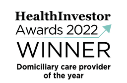 Health Investor Awards 2022. Winner. Domiciliary Care Provider Of the Year